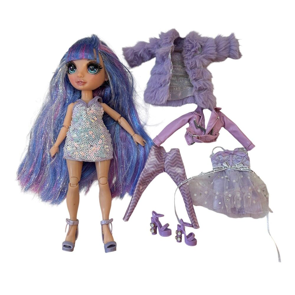 Rainbow High VIOLET WILLOW Doll With Two Complete Outfits